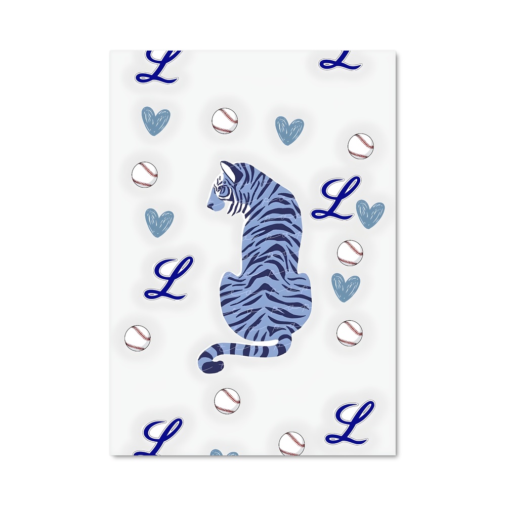 Poster Tigre Azur – affiche Baseball